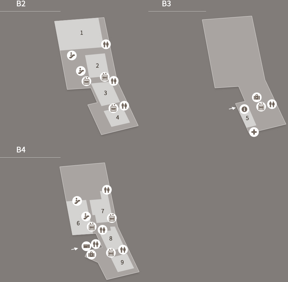 B1, B2, B3, B4 : ACC Creation locations