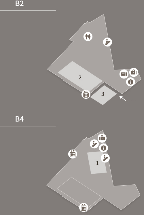 B2, B4 : ACC Theater locations