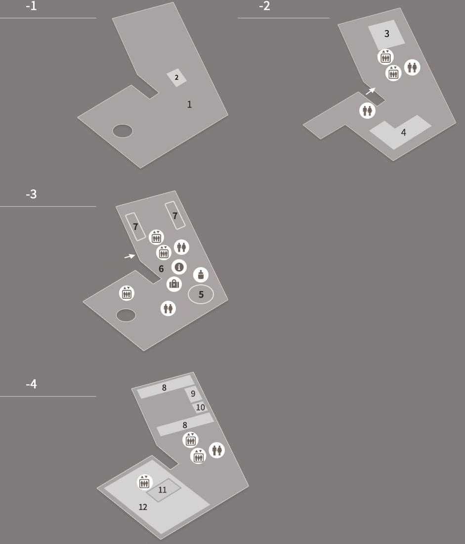 B1, B2, B3, B4 : ACC Archive & Research locations