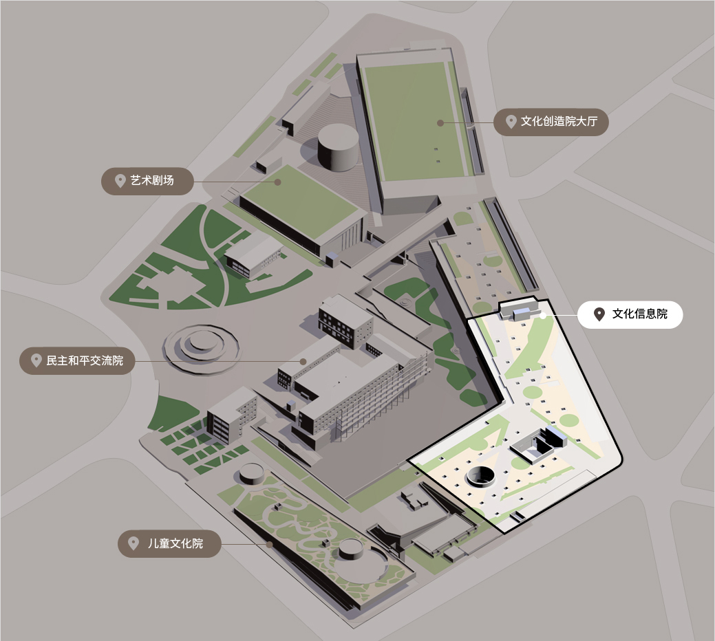 文化信息院鸟瞰图